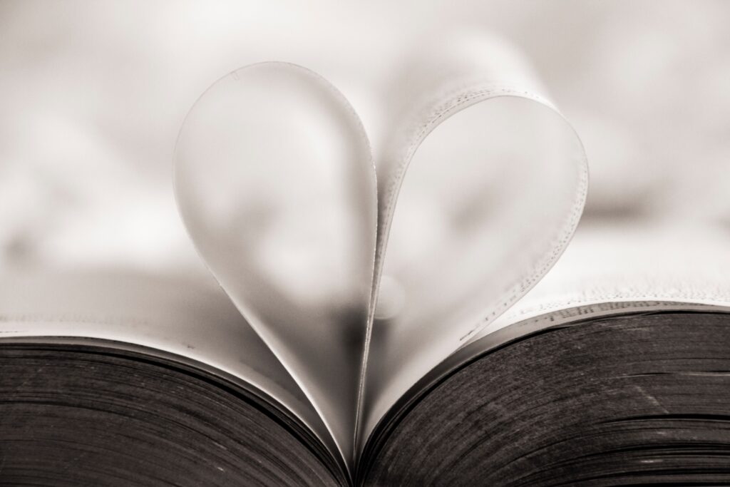 heart-shaped book